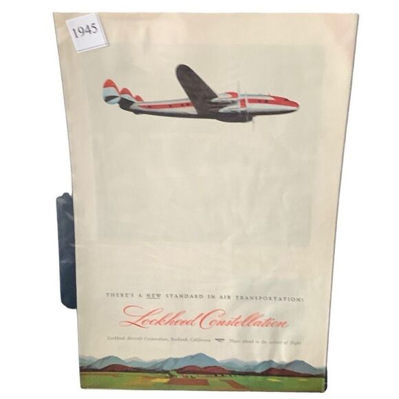 Vintage 1945 Lockheed Constellation Ad Advertisment - Picture 4 of 4